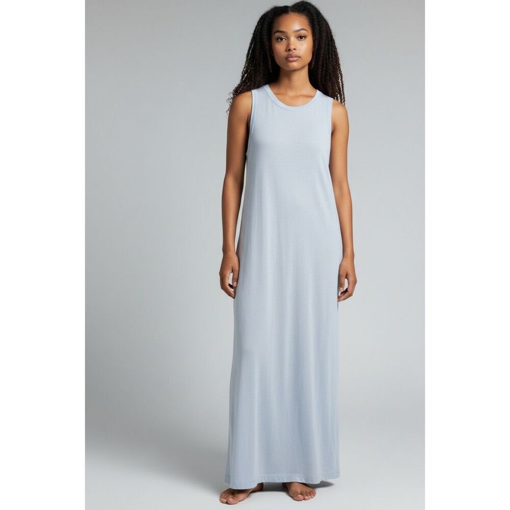 Naked Cashmere Katelyn Linen Maxi Dress in Angel Blue NWT Size Small